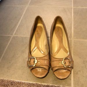 Size 9 peep toe wedges